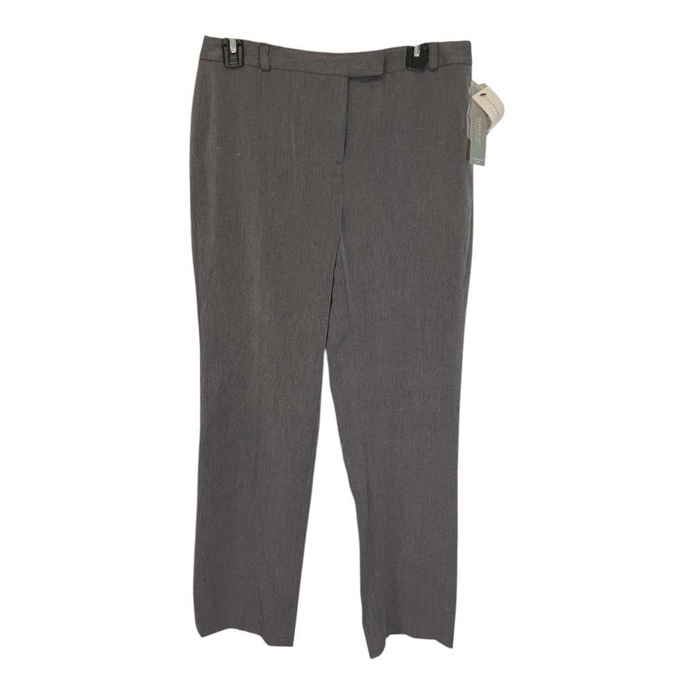 Charter Club 6P Gray Straight Leg Pants Classic Fit Officecore Business Casual
